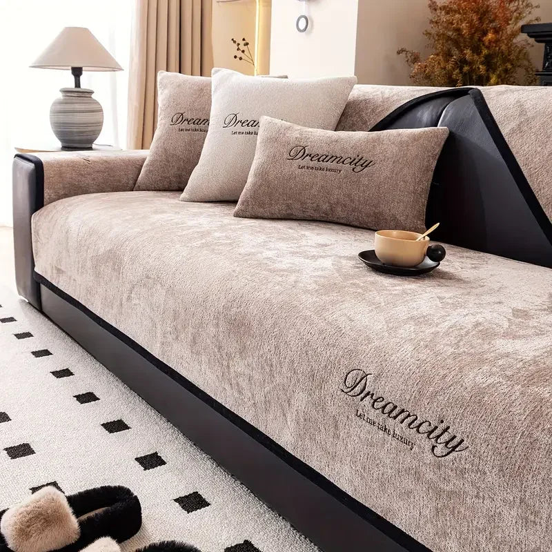 DreamCity Kaymaz Tabanlı Koltuk Örtüsü Seti